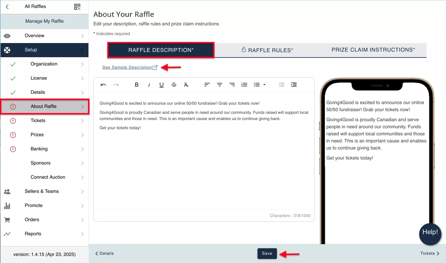 About Your Raffle - Raffle Rocket